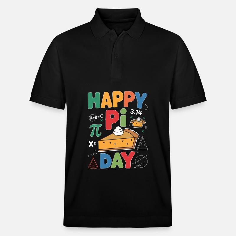 Happy Pi Day - Stanley/Stella Unisex Bio-Poloshirt PREPSTER - Schwarz