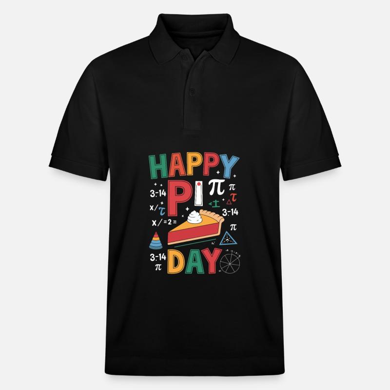 Happy Pi Day - Stanley/Stella Unisex Bio-Poloshirt PREPSTER - Schwarz