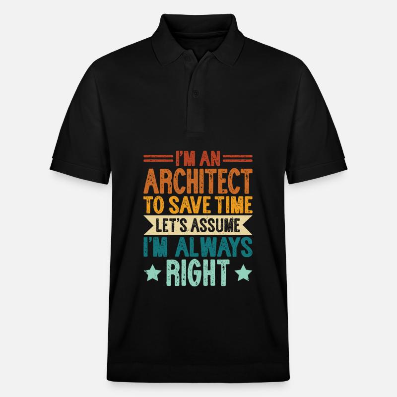 Architekt - Stanley/Stella Unisex Bio-Poloshirt PREPSTER - Schwarz