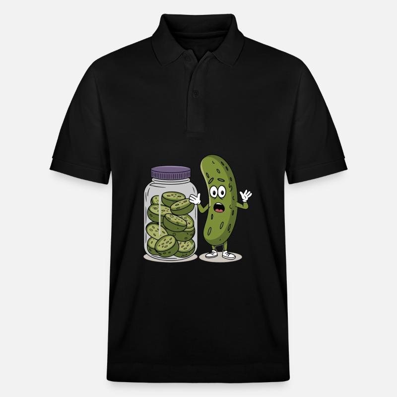 Concombre - Polo PREPSTER bio Stanley/Stella Unisexe - noir