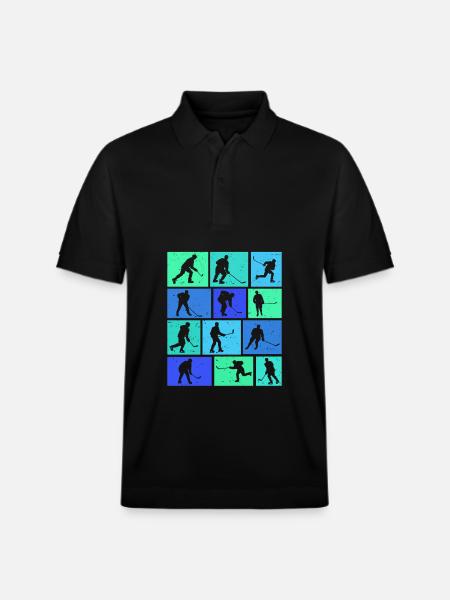 Hockey - Stanley/Stella Unisex Organic Polo Shirt PREPSTER - black