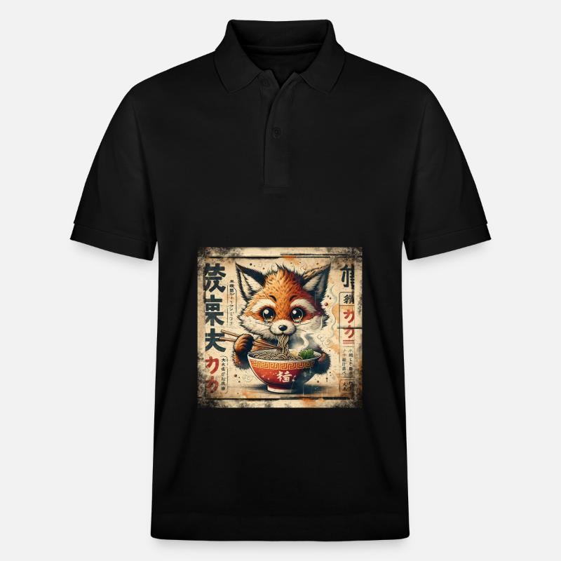 Fuchs Ramen - Stanley/Stella Unisex Bio-Poloshirt PREPSTER - Schwarz