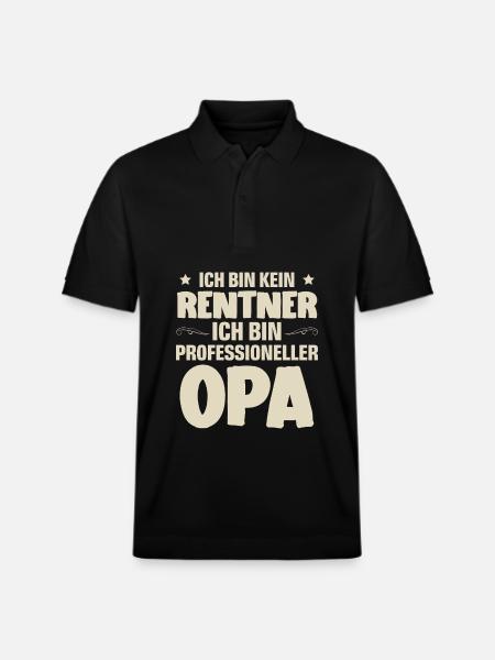 Opa - Stanley/Stella Unisex Bio-Poloshirt PREPSTER - Schwarz