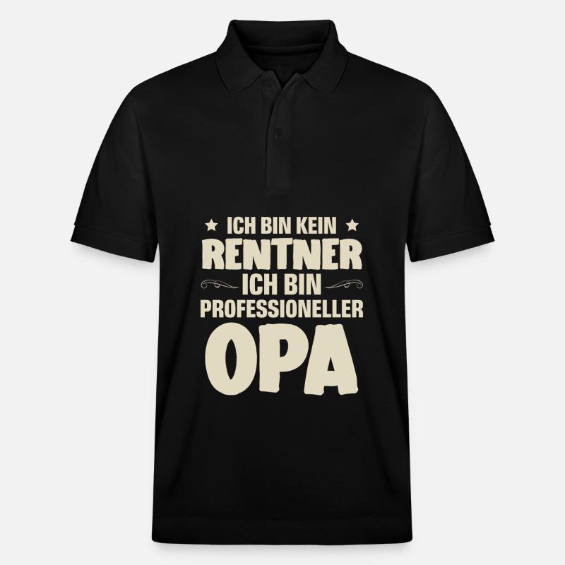 Opa - Stanley/Stella Unisex Bio-Poloshirt PREPSTER - Schwarz
