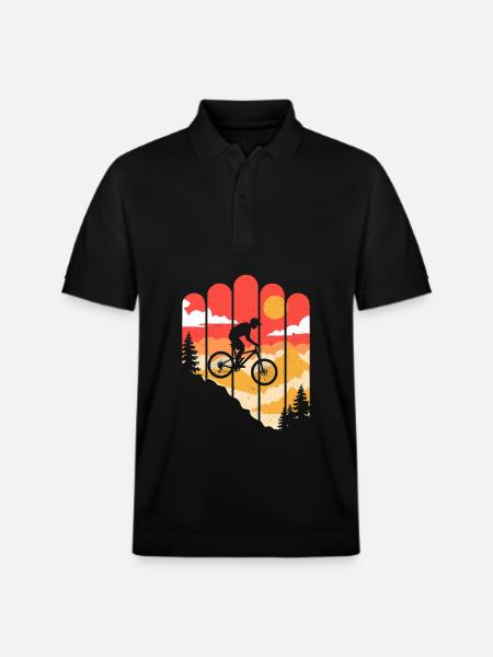 VTT Vélo Cyclisme - Polo PREPSTER bio Stanley/Stella Unisexe - noir