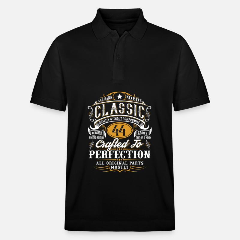 44e anniversaire - Polo PREPSTER bio Stanley/Stella Unisexe - noir