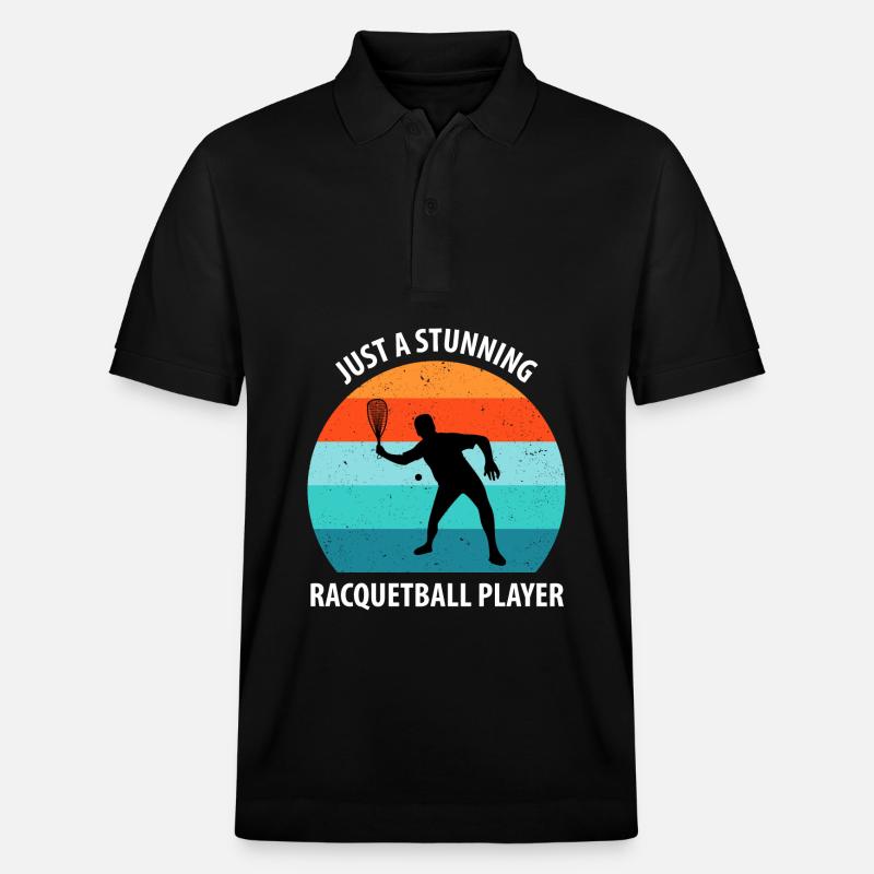 Racqueetball - Polo PREPSTER bio Stanley/Stella Unisexe - noir