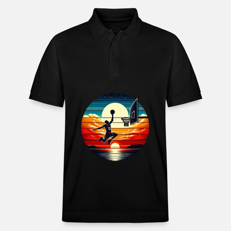 Basket-ball Basketteurs Joueurs - Polo PREPSTER bio Stanley/Stella Unisexe - noir