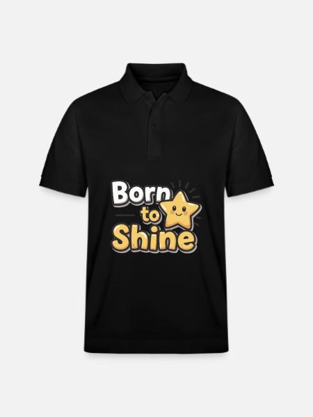 Né pour briller – Strahlender Stern - Polo PREPSTER bio Stanley/Stella Unisexe - noir