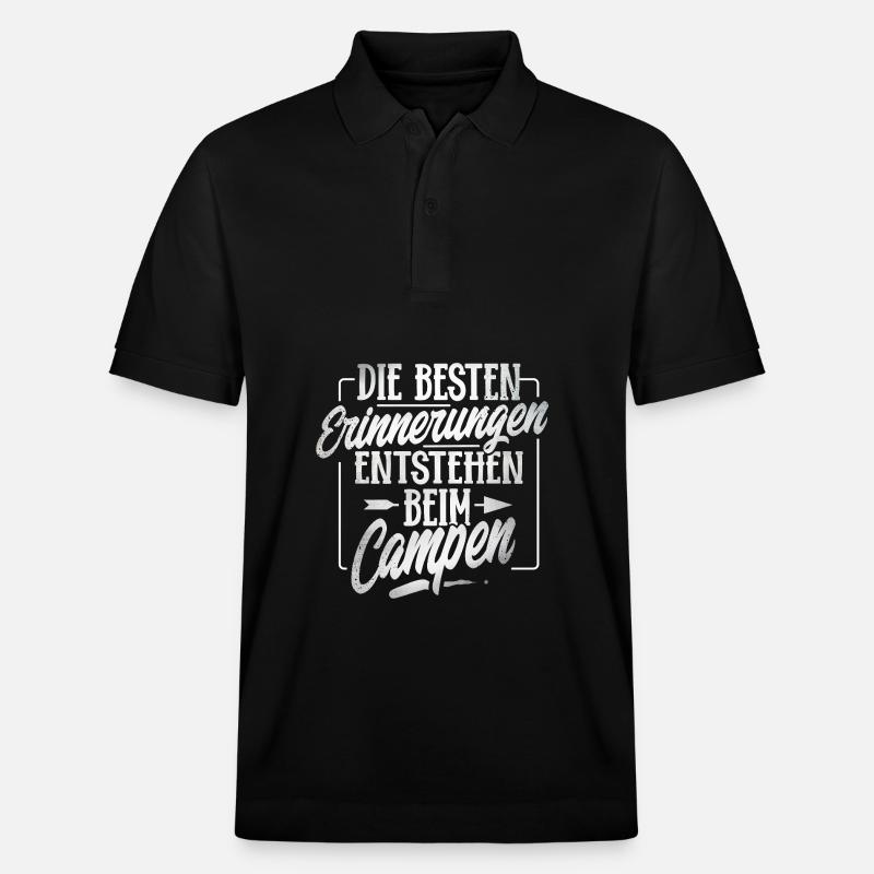 Camping - Stanley/Stella Unisex Bio-Poloshirt PREPSTER - Schwarz