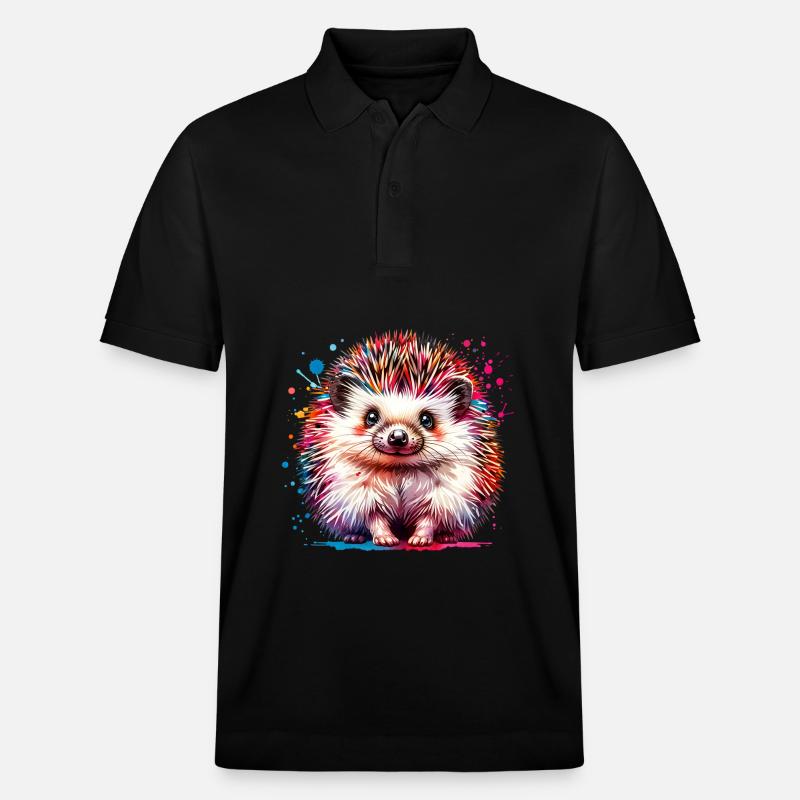 Igel - Stanley/Stella Unisex Bio-Poloshirt PREPSTER - Schwarz