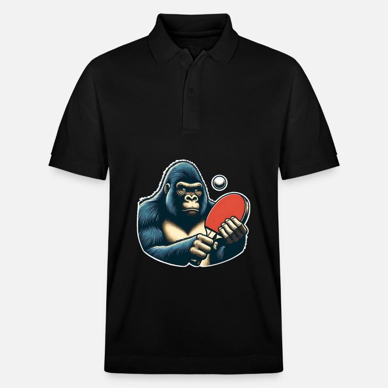 Ping-pong - Polo PREPSTER bio Stanley/Stella Unisexe - noir