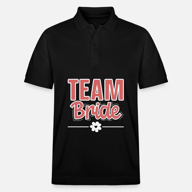 Team Bride - Stanley/Stella Unisex Bio-Poloshirt PREPSTER - Schwarz