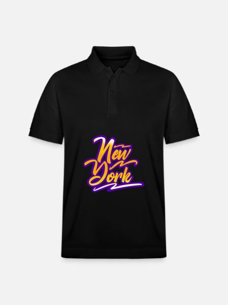 New York - Stanley/Stella Unisex Organic Polo Shirt PREPSTER - black