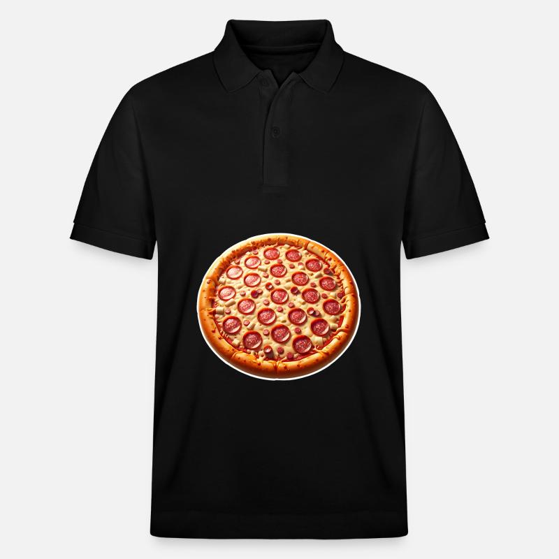 Pizza - Polo PREPSTER bio Stanley/Stella Unisexe - noir