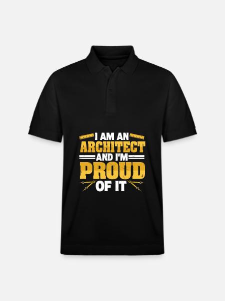 Architect - Stanley/Stella Unisex Organic Polo Shirt PREPSTER - black