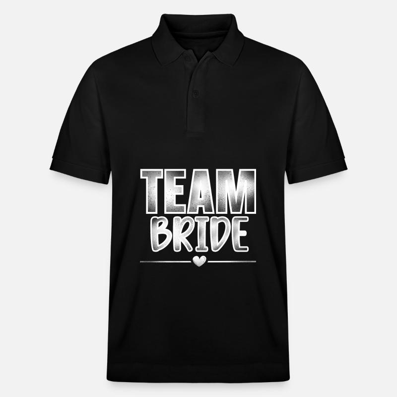 Team Braut - Stanley/Stella Unisex Bio-Poloshirt PREPSTER - Schwarz