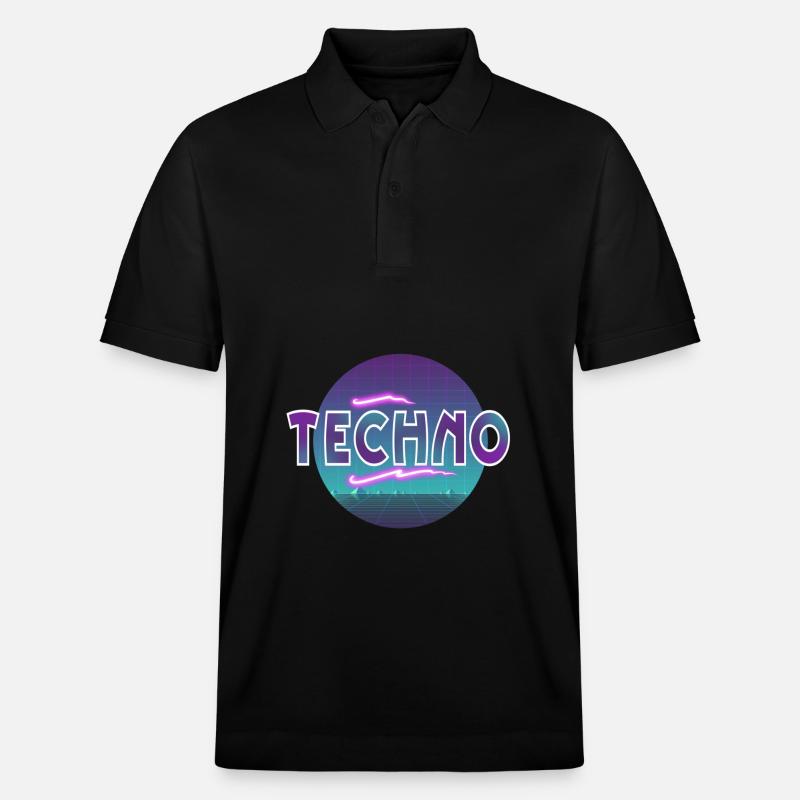 Techno - Stanley/Stella Unisex Bio-Poloshirt PREPSTER - Schwarz