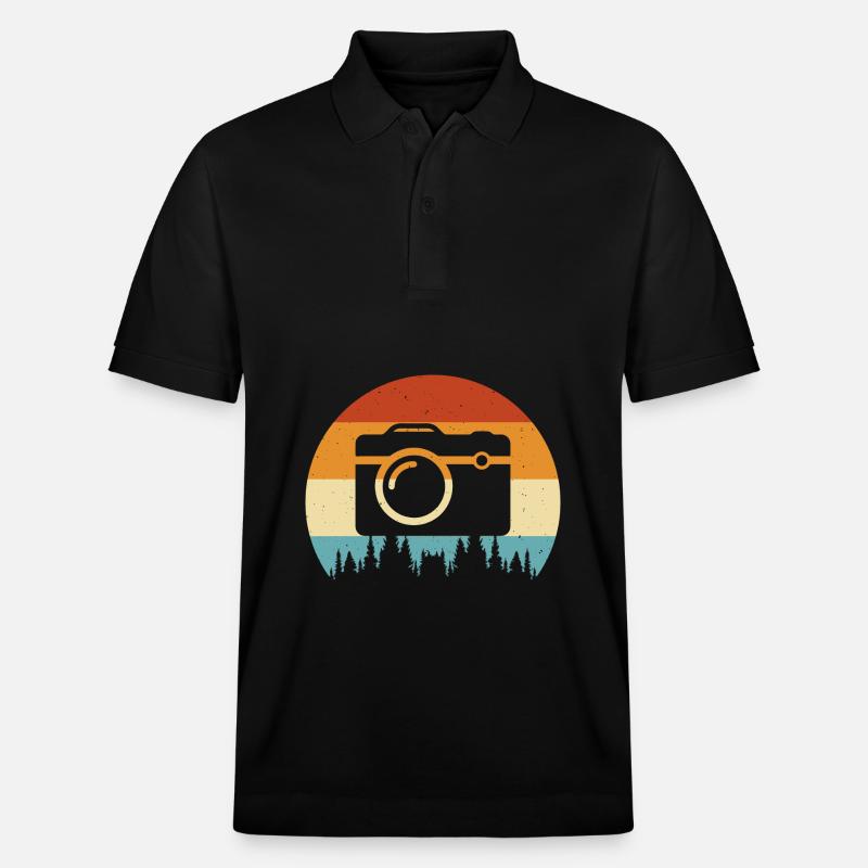 Caméra - Polo PREPSTER bio Stanley/Stella Unisexe - noir
