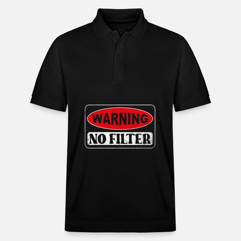 Attention - pas de filtre - Polo PREPSTER bio Stanley/Stella Unisexe - noir