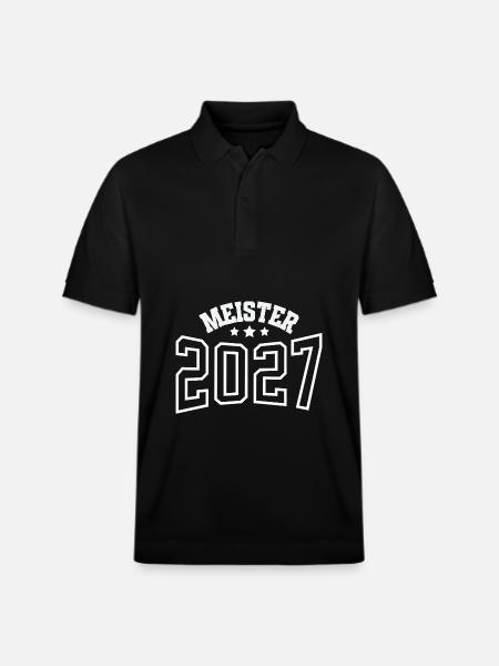 Champion 2027 - Stanley/Stella Unisex Organic Polo Shirt PREPSTER - black