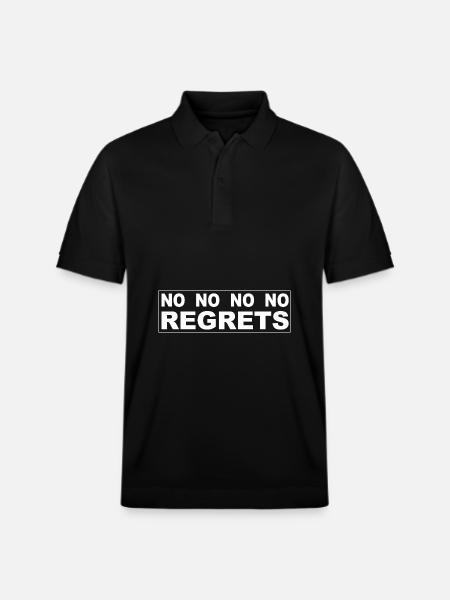 No regrets - Stanley/Stella Unisex Organic Polo Shirt PREPSTER - black
