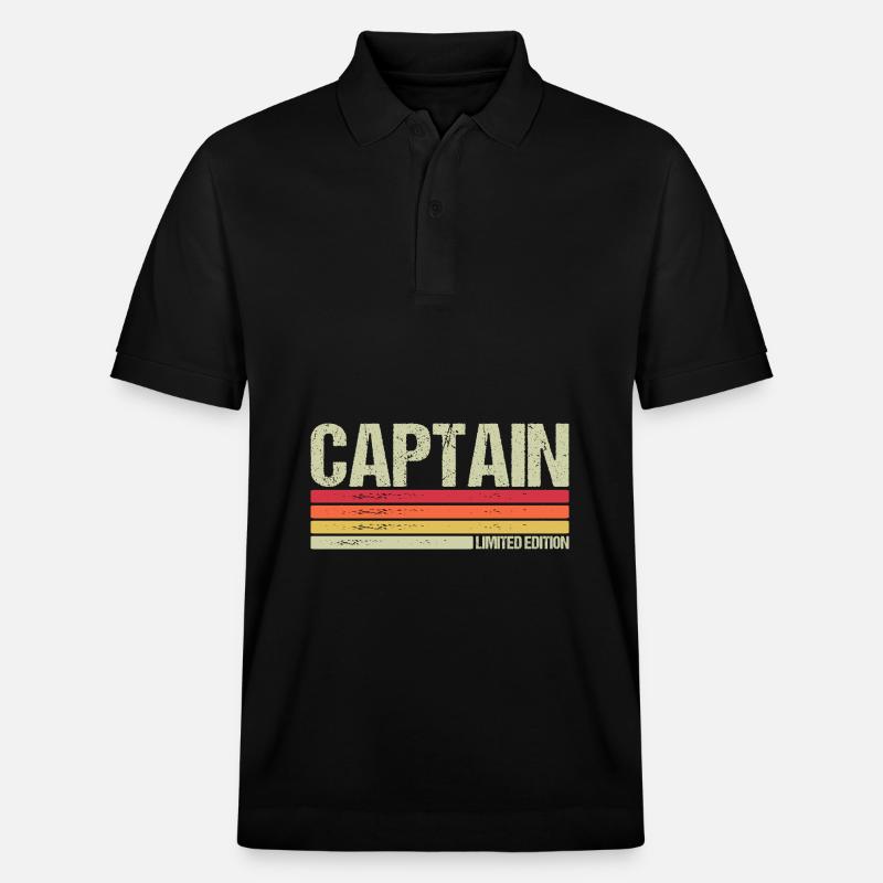 Capitaine - Polo PREPSTER bio Stanley/Stella Unisexe - noir