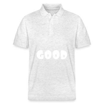 Good - Stanley/Stella Unisex Organic Polo Shirt PREPSTER - heather white - Front - Roxy (174cm) & Andy (188cm)