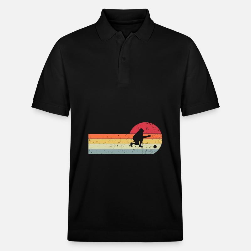 Boule Boccia Joueur de Boule - Polo PREPSTER bio Stanley/Stella Unisexe - noir