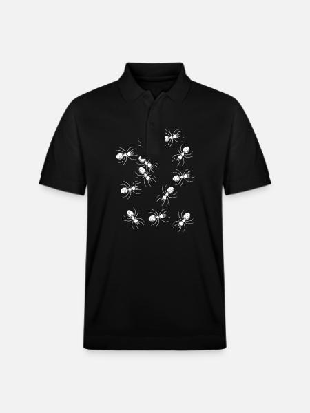 Mieren Mieren Insecten Insecten Ongedierte Fobie - Stanley/Stella uniseks bio poloshirt PREPSTER - zwart