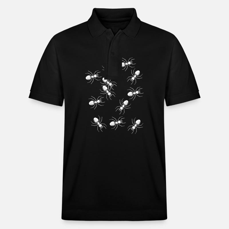 fourmis insecte parasite phobie - Polo PREPSTER bio Stanley/Stella Unisexe - noir