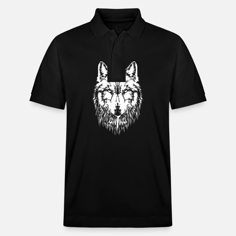 Tête de loup - Polo PREPSTER bio Stanley/Stella Unisexe - noir