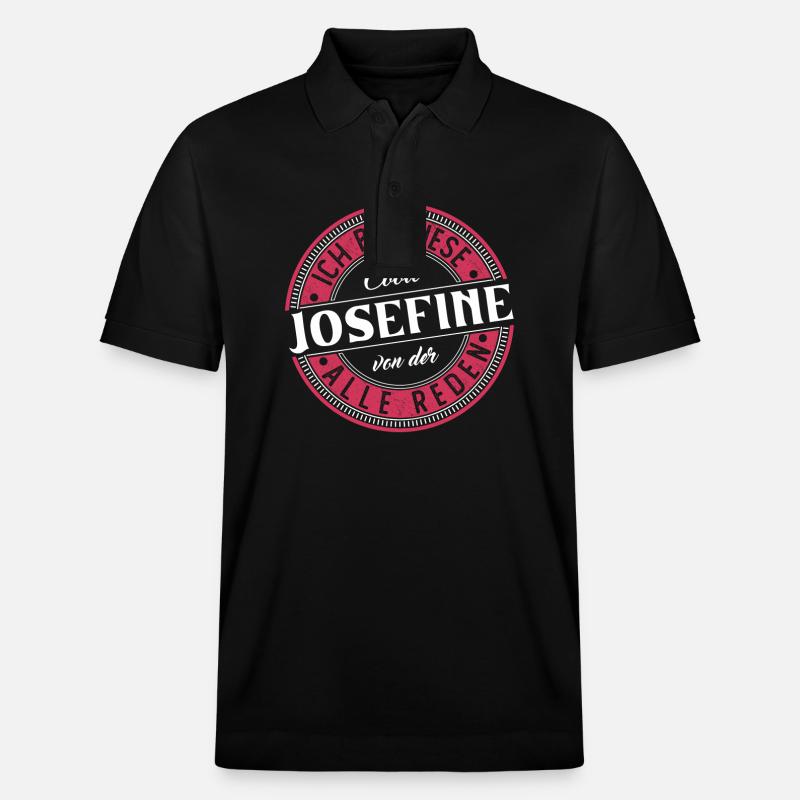 Josefine Geschenkidee Geschenk Geburtstag - Stanley/Stella Unisex Bio-Poloshirt PREPSTER - Schwarz