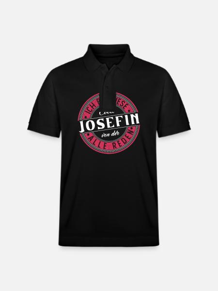 Josefin Geschenkidee Geschenk Geburtstag - Stanley/Stella Unisex Bio-Poloshirt PREPSTER - Schwarz
