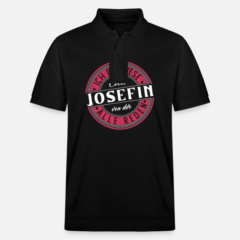 Josefin Geschenkidee Geschenk Geburtstag - Stanley/Stella Unisex Bio-Poloshirt PREPSTER - Schwarz
