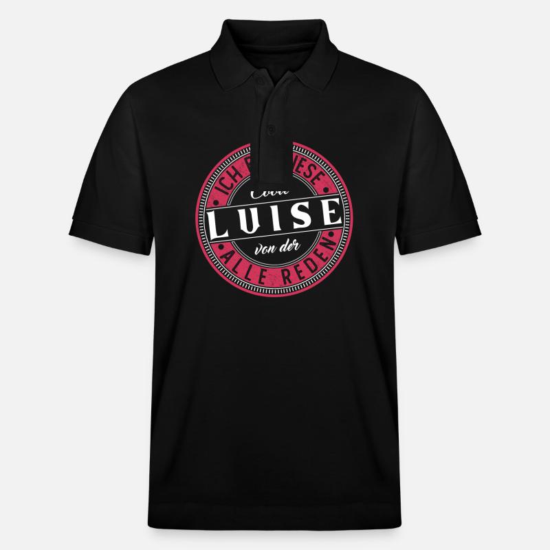 Luise Geschenkidee Geschenk Geburtstag - Stanley/Stella Unisex Bio-Poloshirt PREPSTER - Schwarz