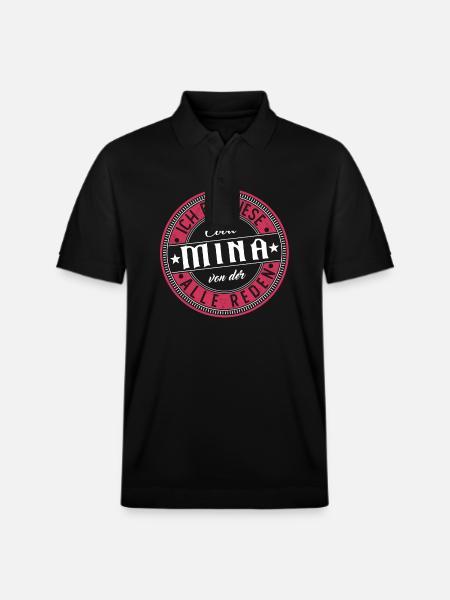 Mina Geschenkidee Geschenk Geburtstag - Stanley/Stella Unisex Bio-Poloshirt PREPSTER - Schwarz