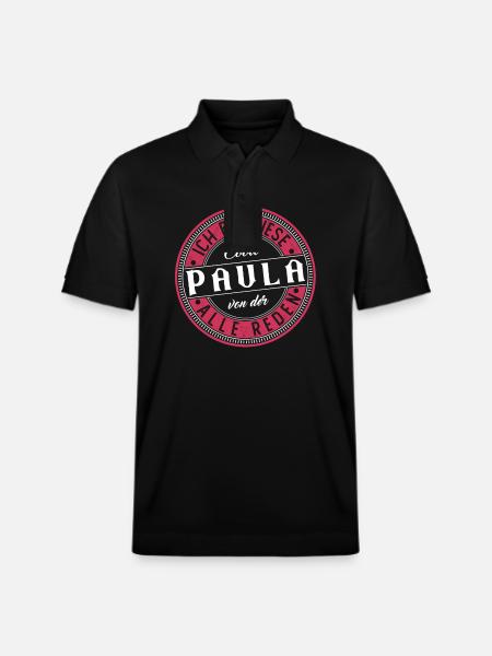 Paula Geschenkidee Geschenk Geburtstag - Stanley/Stella Unisex Bio-Poloshirt PREPSTER - Schwarz