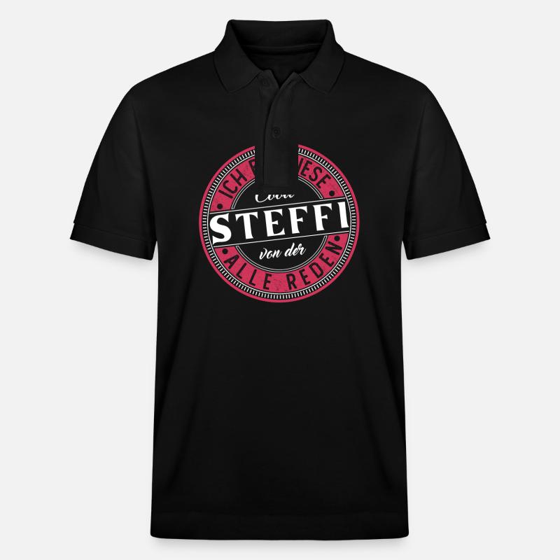 Steffi Geschenkidee Geschenk Geburtstag - Stanley/Stella Unisex Bio-Poloshirt PREPSTER - Schwarz