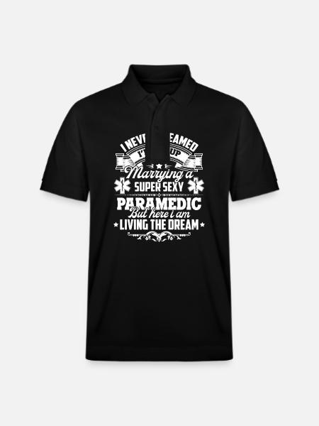 Paramedic Super Sexy Paramedic - Stanley/Stella Unisex Organic Polo Shirt PREPSTER - black