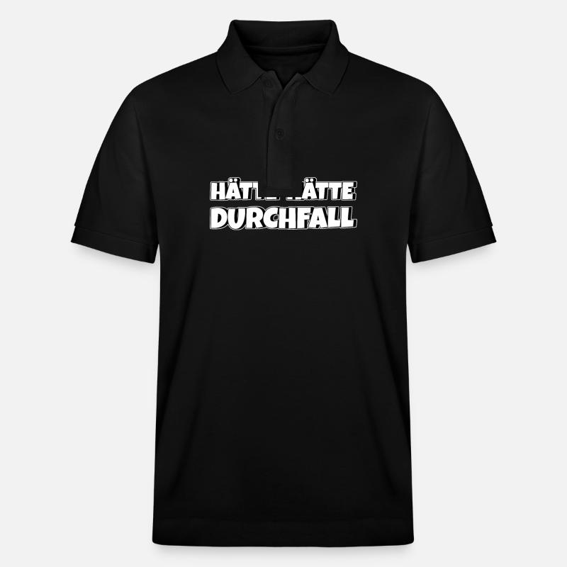 Hätte Hätte Durchfall - Stanley/Stella Unisex Bio-Poloshirt PREPSTER - Schwarz