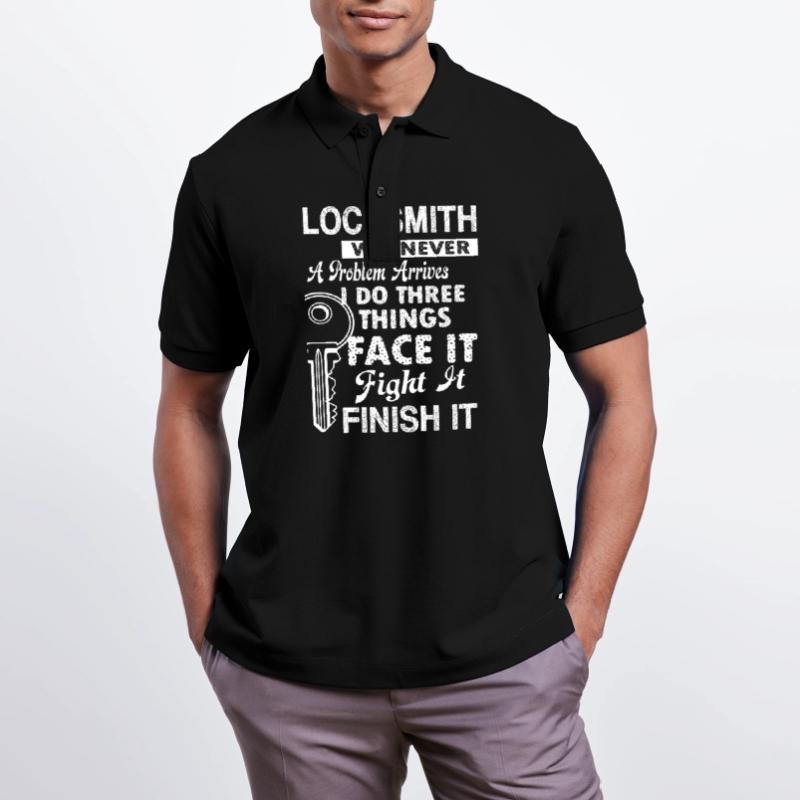 Locksmith Locksmith Solves Problem Stanley/Stella Unisex Organic Polo Shirt PREPSTER