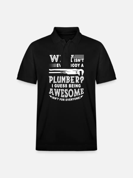 Plumber Awesome Plumber - Stanley/Stella Unisex Organic Polo Shirt PREPSTER - black