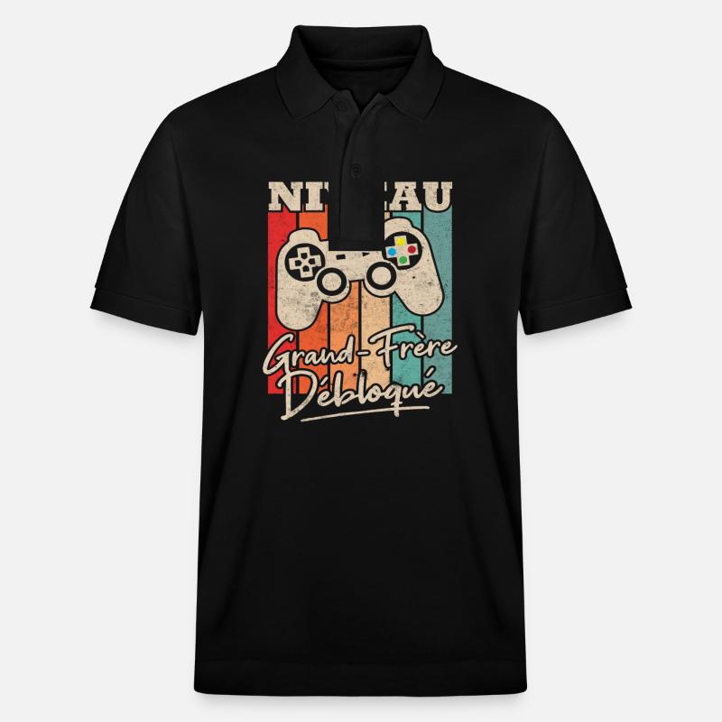 Niveau Grand Frère Débloqué - Polo PREPSTER bio Stanley/Stella Unisexe - noir