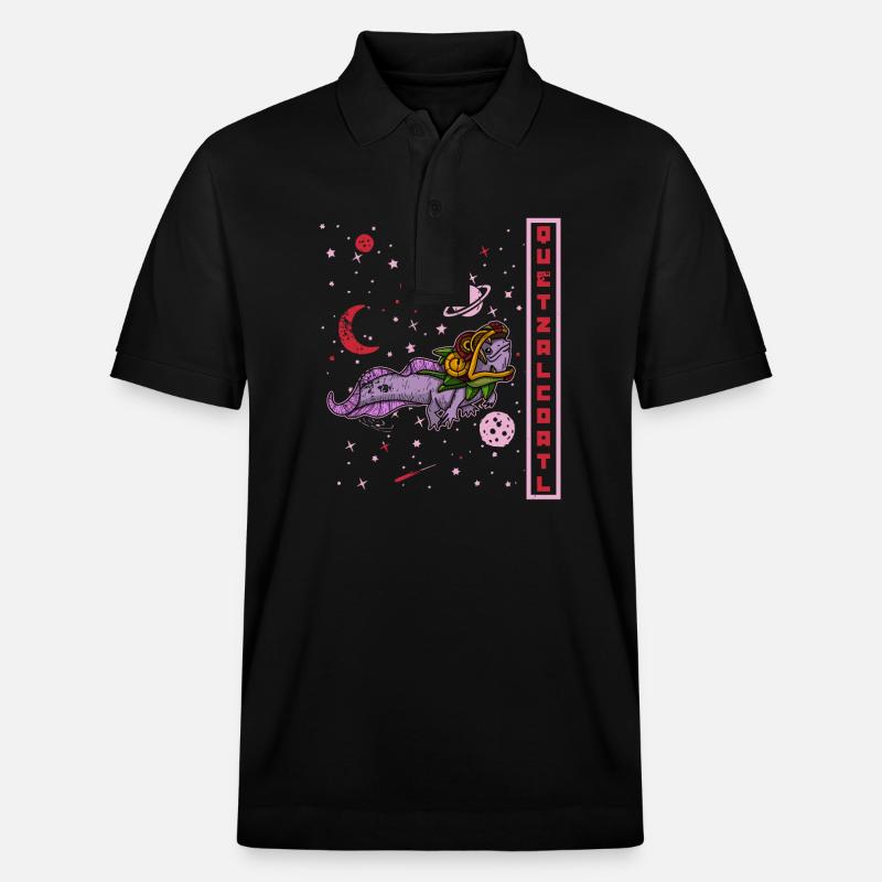 Quetzalcoatl Axolotl Mexique Divinité Aztèque - Polo PREPSTER bio Stanley/Stella Unisexe - noir