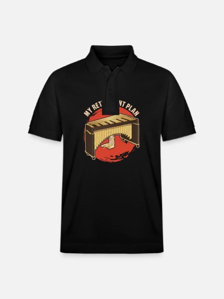 Percussion Musicians Vibraphone Music - Stanley/Stella Unisex Organic Polo Shirt PREPSTER - black
