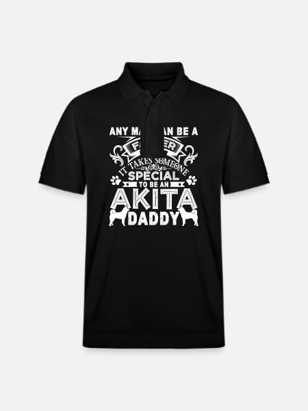 Akita Akita Daddy - Stanley/Stella Unisex Organic Polo Shirt PREPSTER - black