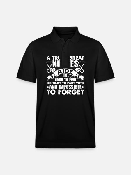 Nursing Aide Great Nursing Aide - Stanley/Stella Unisex Organic Polo Shirt PREPSTER - black