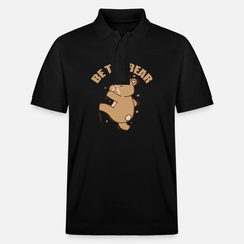 Be the Bear Wald Tier - Stanley/Stella Unisex Bio-Poloshirt PREPSTER - Schwarz