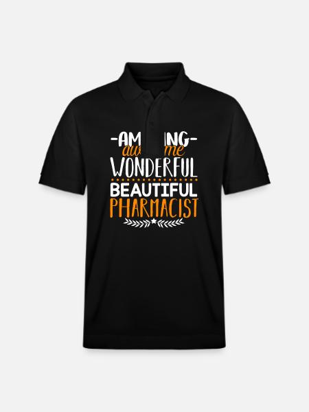 Pharmacist Beautiful Pharmacist - Stanley/Stella Unisex Organic Polo Shirt PREPSTER - black